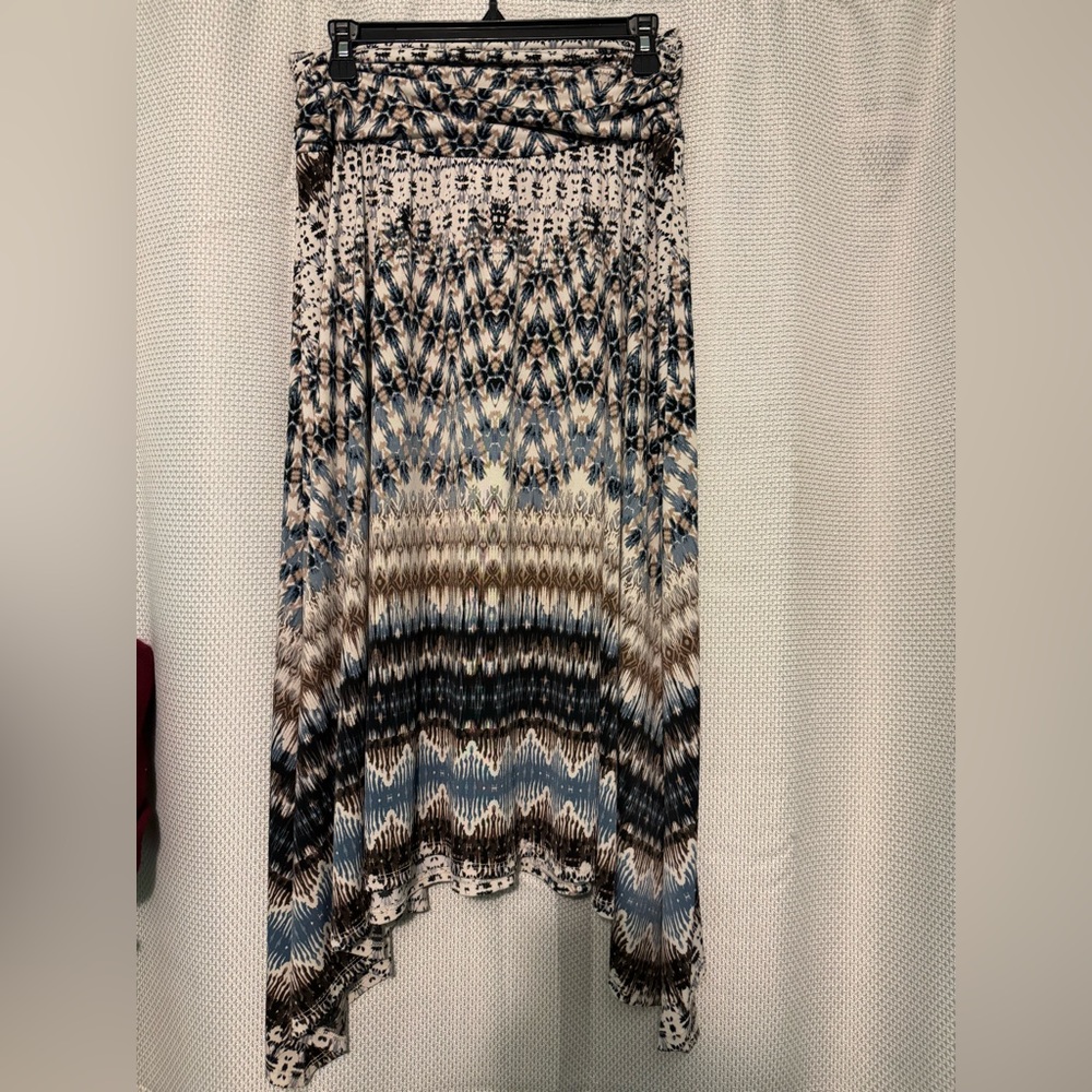 AB Studio high low side print skirt‎